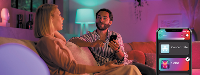 Philips Hue – smart and remotely controlled lighting system
