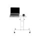 Adjustable table GLEN 87x67 cm white