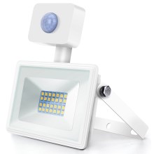 Aigostar - LED Floodlight with a sensor LED/20W/230V 4000K IP65 white