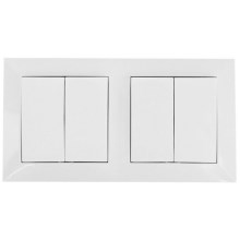 Aigostar - SET 2x House switch with a frame