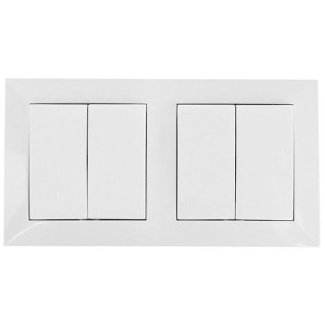 Aigostar - SET 2x House switch with a frame