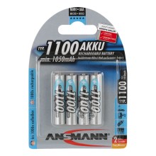 Ansmann 07521 Micro AAA - 4pcs rechargeable batteries AAA NiMH1.2V/1050mAh