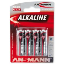 Ansmann 09629 LR6 AA RED - 4pcs alkaline battery 1,5V