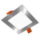 APLED - LED Bathroom recessed light SQUARE LED/6W/230V IP41 110x110 mm