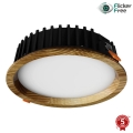 APLED - LED Recessed light RONDO WOODLINE LED/12W/230V 3000K d. 20 cm ash solid wood