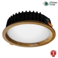APLED - LED Recessed light RONDO WOODLINE LED/12W/230V 3000K d. 20 cm oak solid wood