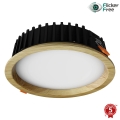 APLED - LED Recessed light RONDO WOODLINE LED/12W/230V 4000K d. 20 cm pine solid wood