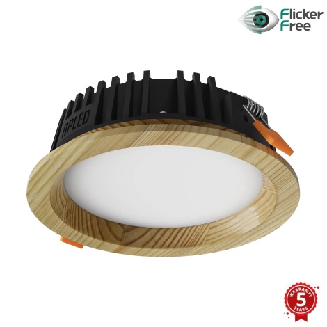 APLED - LED Recessed light RONDO WOODLINE LED/6W/230V 3000K d. 15 cm pine solid wood