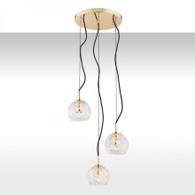 Argon 1463 - Crystal chandelier on a string OVIEDO 3xE27/15W/230V