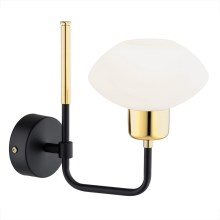 Argon 8032 - Wall lamp RAVELLO 1xE27/15W/230V black/golden