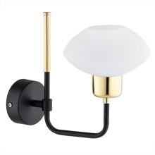 Argon 8032 - Wall lamp RAVELLO 1xE27/15W/230V black/golden