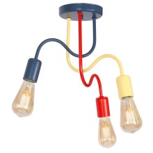 Attached children's chandelier DOW 3xE27/60W/230V