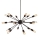 Azzardo AZ1657 - Pendant chandelier ORBIT 18xE27/60W/230V