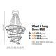 Azzardo AZ2921 - LED Dimming chandelier on a string WHEEL 6xLED/140W/230V