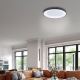 Azzardo AZ4995 - LED Dimmable ceiling light SANTANA LED/80W/230V black + remote control