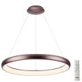 Azzardo AZ5059 - LED Dimmable chandelier on a string ANTONIO LED/32W/230V brown + remote control