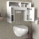 Bathroom cabinet GERONIMO 61x76 cm white