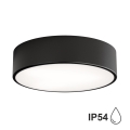 Bathroom ceiling light CLEO 2xE27/24W/230V d. 30 cm black IP54