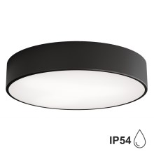 Bathroom ceiling light CLEO 3xE27/24W/230V d. 40 cm black IP54
