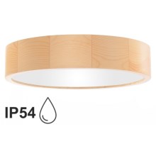Bathroom ceiling light CLEO 3xE27/24W/230V IP54 d. 37,5 cm pine