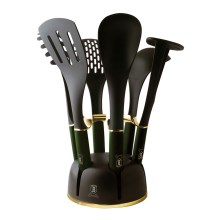 BerlingerHaus - Set of kitchen utensils in a stand 7 pcs green/black