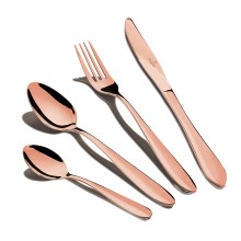 BerlingerHaus - Set of stainless steel cutlery 24 pcs rose gold