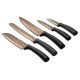 BerlingerHaus - Set of stainless steel knives 5 pcs black/rose gold