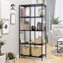 Bookcase CARLO 170x78 cm black