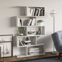 Bookcase NILUFER 156x90 cm white