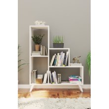 Bookcase NISA 106x88 cm white