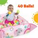 Bright Starts - Baby blanket for playing 5in1 YOUR WAY BALL PLAY pink