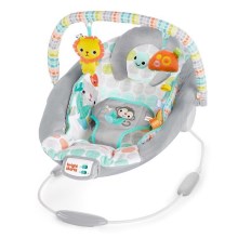 Bright Starts - Children's vibrating lounger with melody WHIMSICAL WILD