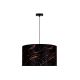 Brilagi - Chandelier on a string VELVET 1xE27/40W/230V black/copper