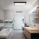 Brilagi - LED Bathroom ceiling light FRAME LED/40W/230V 60x60 cm IP44 black