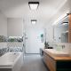 Brilagi- LED Bathroom ceiling light FRAME LED/50W/230V 120x30 cm IP44 black