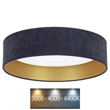 Brilagi - LED Ceiling light VELVET LED/24W/230V d. 40 cm 3000/4000/6400K blue/gold