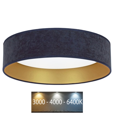 Brilagi - LED Ceiling light VELVET LED/24W/230V d. 40 cm 3000/4000/6400K blue/gold