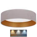 Brilagi - LED Ceiling light VELVET LED/24W/230V d. 40 cm 3000/4000/6400K creamy/gold