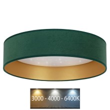 Brilagi - LED Ceiling light VELVET STAR LED/24W/230V d. 40 cm 3000K/4000K/6400K green/gold