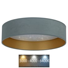 Brilagi - LED Ceiling light VELVET STAR LED/24W/230V d. 40 cm 3000K/4000K/6400K mint/gold