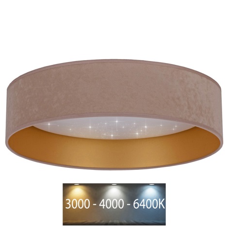 Brilagi - LED Ceiling light VELVET STAR LED/36W/230V d. 55 cm 3000K/4000K/6400K beige/gold