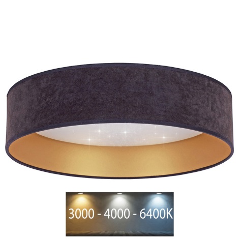 Brilagi - LED Ceiling light VELVET STAR LED/36W/230V d. 55 cm 3000K/4000K/6400K grey/gold
