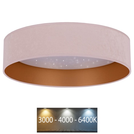 Brilagi - LED Ceiling light VELVET STAR LED/36W/230V d. 55 cm 3000K/4000K/6400K pink/gold