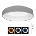 Brilagi - LED Dimmable ceiling light FALCON LED/40W/230V 3000-6500K d. 45 cm grey + remote control