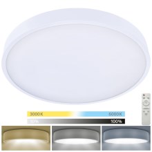 Brilagi - LED Dimmable ceiling light POOL SMART LED/60W/230V 3000-6000K 50 cm + remote control white