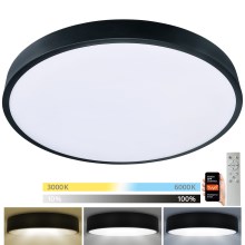 Brilagi - LED Dimmable ceiling light POOL SMART LED/60W/230V 50 cm 3000-6000K Wi-Fi Tuya + remote control black