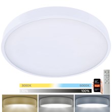 Brilagi - LED Dimmable ceiling light POOL SMART LED/60W/230V 50 cm 3000-6000K Wi-Fi Tuya + remote control white