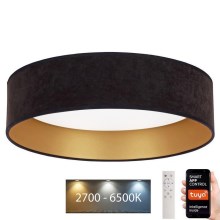 Brilagi - LED Dimmable ceiling light VELVET SMART LED/24W/230V d. 45 cm 2700-6500K Wi-Fi Tuya black/gold + remote control