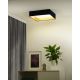 Brilagi - LED Dimmable ceiling light VELVET SQUARE SMART LED/36W/230V 2700-6500K Wi-Fi Tuya + remote control dark blue