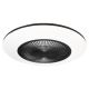 Brilagi - LED Dimmable light with a fan AURA LED/38W/230V 3000-6000K black + remote control